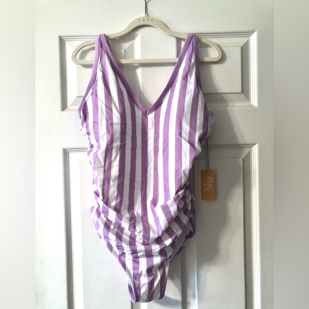 Kona Sol Striped Swimsuit